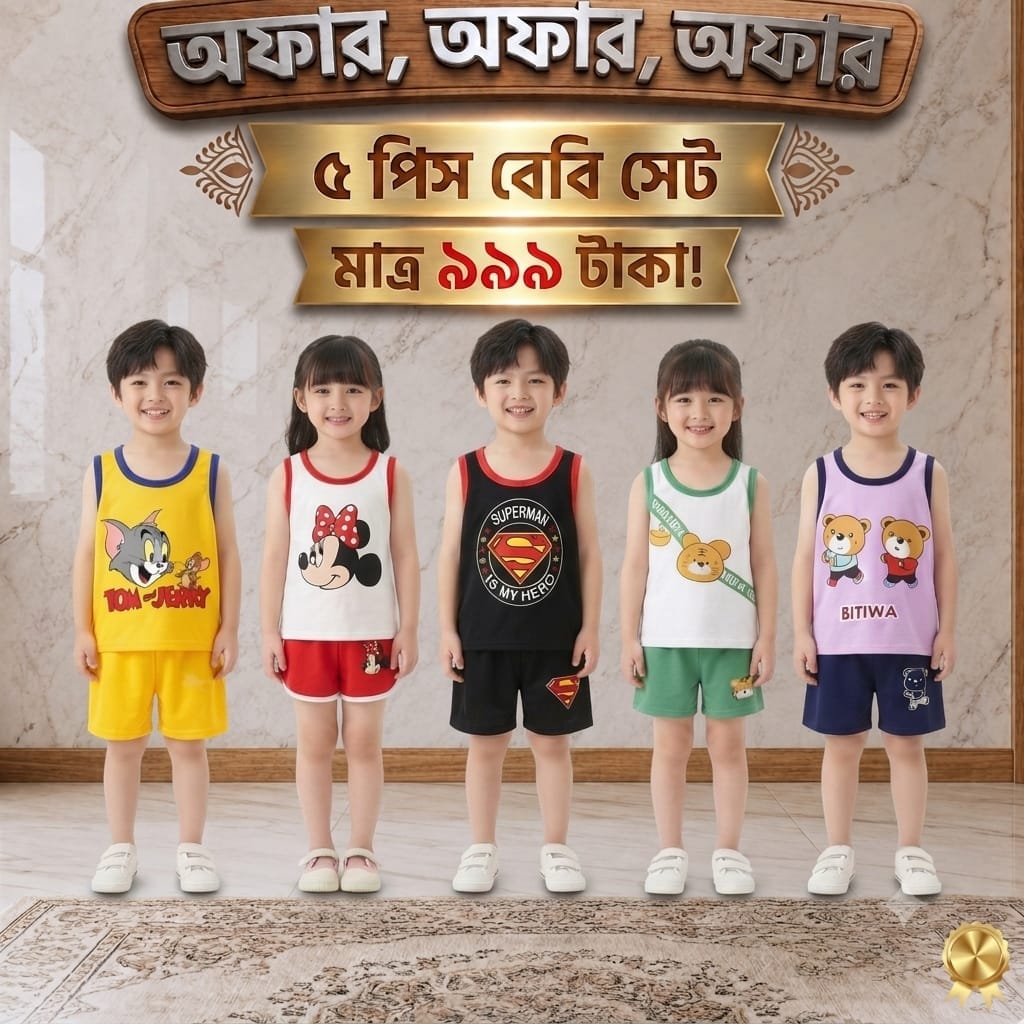 WhatsApp Image 2026-07-28 at 4.36.59 PM ৫ টি প্রিমিয়াম বেবি সেট কম্বো 💥মাত্র ৯৯৯ টাকায়!💥 - Image 1